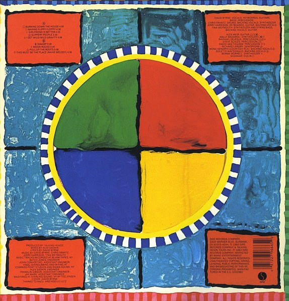 Image of Back Cover of LP - NEW/NEW - TALKING HEADS, Speaking In Tongues (Rhino; 8122796665, UK 2013 Reissue, Inner, 180 Gram Vinyl), ,  - 0836017E