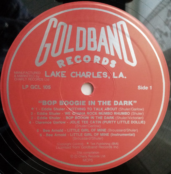Image of Label Cover of 3525109E: LP - VARIOUS, Bop Boogie in the Dark - Goldband Records - Everyone a Treat (Charly; GCL105, Italy 2000 Reissue)   VG+/VG+