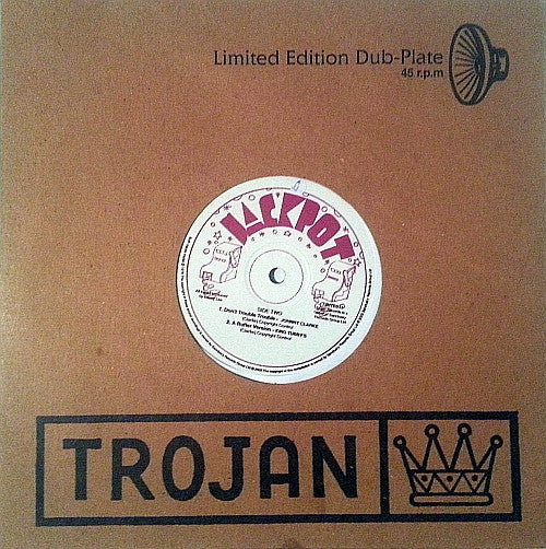 Image of Front Cover of 10" - VG/VG - JOHNNY CLARKE  / KING TUBBY, Blood Dunza / Don't Trouble Trouble (Trojan; TJHTE011, UK 2003 Reissue, Company Sleeve), Light marks ony.,  - 3526235E