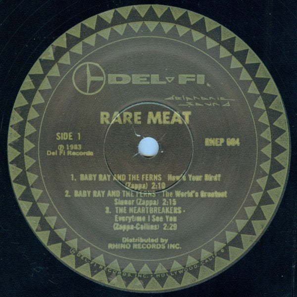 Image of Label Cover of 12" - VG+/VG+ - FRANK ZAPPA, Rare Meat (Del-Fi Records; RNEP 604, US 1983), Still In Opened Shrinkwrap,  - 3316064C