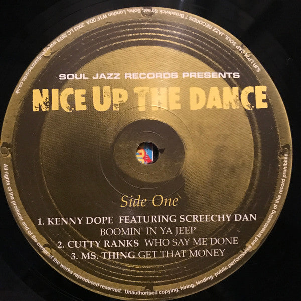 Image of Label Cover of 2xLP - VG/VG - VARIOUS ARTISTS, Nice Up The Dance (Soul Jazz Records; SJR LP74, UK 2003, 2 Inners & Insert), Light marks only.,  - 3816172C