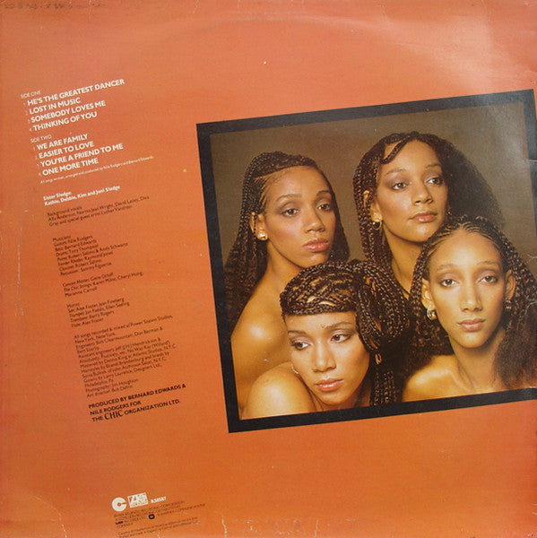 Image of Back Cover of LP - VG/G+ - SISTER SLEDGE, We Are Family (Atlantic / Cotillion; K 50587, UK 1979), Light marks only. Sleeve opening is taped.,  - 3716076C