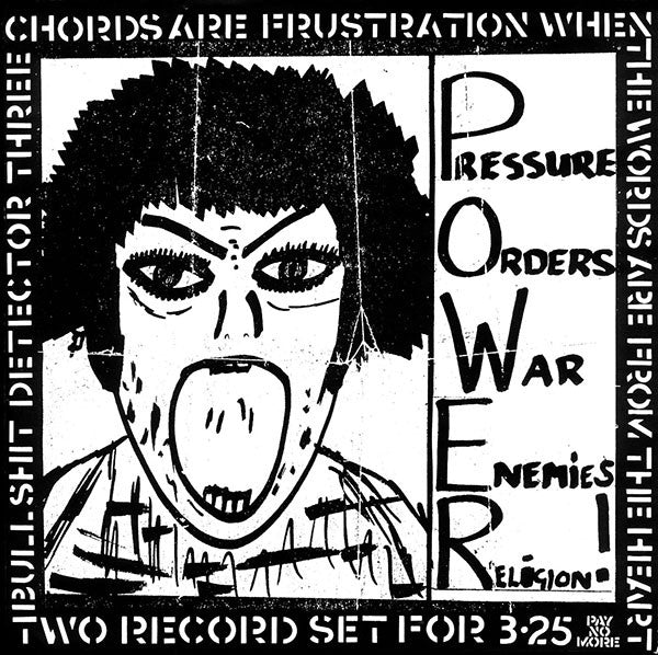 Image of Front Cover of 2xLP - VG+/VG - VARIOUS, Bullshit Detector 3 (Crass; 1984/3, UK 1984, Poster Sleeve), ,  - 2626144E