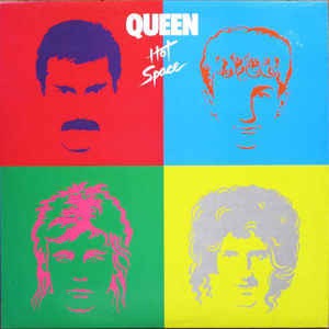 Image of Front Cover of 0145154S: LP - QUEEN, Hot Space (EMI; EMA 797, UK 1982, Inner) Superficial Lines  VG/VG