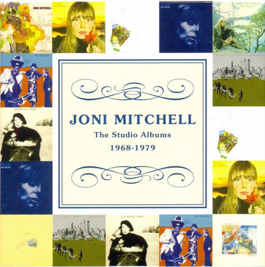 Image of Front Cover of 0236084E: 10xCD - JONI MITCHELL, The Studio Albums 1968-1979 (Warner Music; 8122797178, Europe 2012, Box Set, Inners) Nice copy showing minimal sign of use.  VG+/VG+