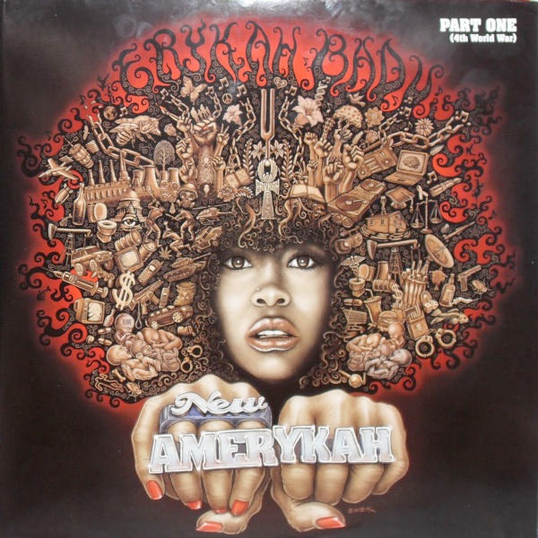 Image of Front Cover of 4744284S: 2xLP - ERYKAH BADU, New Amerykah: Part One (4th World War) (Universal; B0010800-01, US 2007, Gatefold)   VG+/VG+