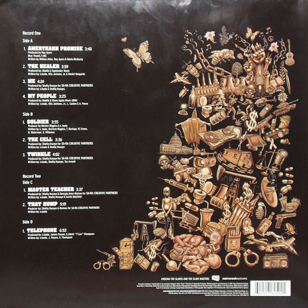 Image of Back Cover of 4744284S: 2xLP - ERYKAH BADU, New Amerykah: Part One (4th World War) (Universal; B0010800-01, US 2007, Gatefold)   VG+/VG+