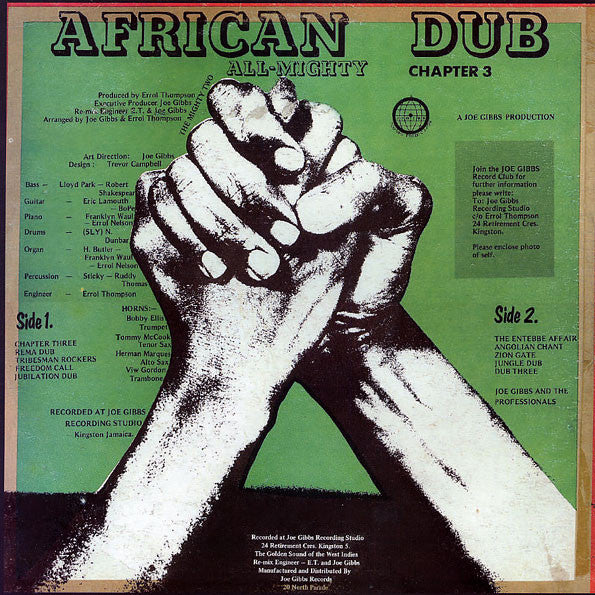 Image of Back Cover of LP - NEW/NEW - JOE GIBBS & THE PROFESSIONALS  , African Dub - All Mighty Chapter 3 (Joe Gibbs; JGMLP-015, UK 2006 Reissue), ,  - 3416450C