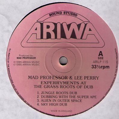 Image of Label Cover of 4624193E: LP - LEE PERRY & MAD PROFESSOR, Experryments At The Grass Roots Of Dub (Ariwa; ARILP155, UK 1995)   G/G+