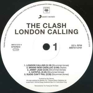 Image of Label Cover of 2xLP - NEW/NEW - THE CLASH, London Calling (Columbia; 88875112701, Europe 2015 Reissue, 2 Inners, 180 Gram), , Reissue of the 1979 and third album by 'the only band that matters'. It features all 19 of the original tracks, including the hidden hit 'Train in Vain. Bursting at the seams with creative energy, The Clash's stunning 1979 double album is now considered one of the greatest albums of all time. With ex-Mott the Hoople producer Guy Stevens harnessing their sound as never before