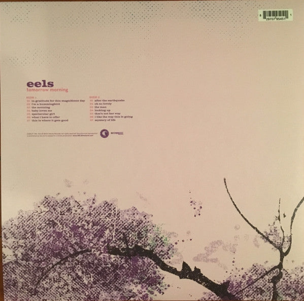 Image of Back Cover of LP - VG+/VG+ - EELS, Tomorrow Morning (e works; CSDLP1145, UK 2010, Gatefold, With 7"), ,  - 2525252E
