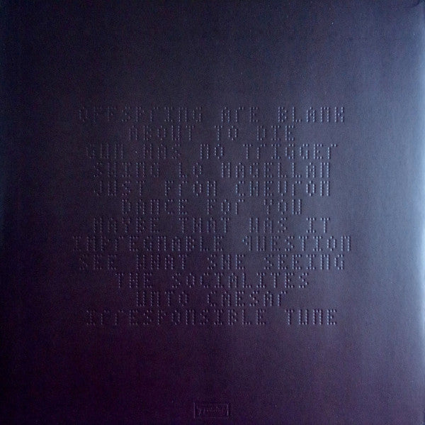 Image of Back Cover of LP - VG+/VG+ - DIRTY PROJECTORS, Swing Lo Magellan (Domino; WIGLP272, UK 2012, Embossed Sleeve, Insert), Still In Opened Shrinkwrap With Hype Sticker,  - 3046010S