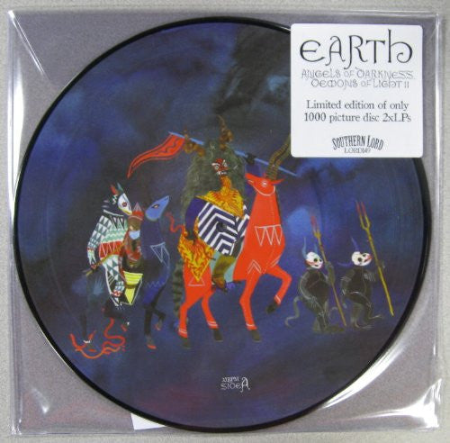 Image of Front Cover of 2624183E: 2xLP - EARTH, Angels of Darkness, Demons of Light 2 (Southern Lord; LORD149, US 2011, Gatefold Clear Plastic Sleeve, Picture Disc limited to 1000)   VG+/VG+