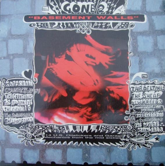 Image of Front Cover of LP - VG+/VG+ - VARIOUS, Gone 2 : Basement Walls (Antar; GONE 2, UK 1986, Inner), ,  - 2926175E