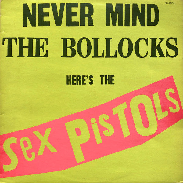 Image of Front Cover of LP - VG/G - SEX PISTOLS, Never Mind The Bollocks Here's The Sex Pistols (Sex Pistols Records; 941 001, France 1977, Blank Back Sleeve), ,  - 3316113C