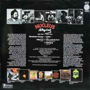 Image of Back Cover of LP - VG+/VG+ - NUCLEUS, Alleycat (Vertigo Spaceship; 6360 124, UK 1975, Laminated Sleeve), Nice copy. A few light surface marks. Laminate creasing, light corner wear.,  - 0746327S