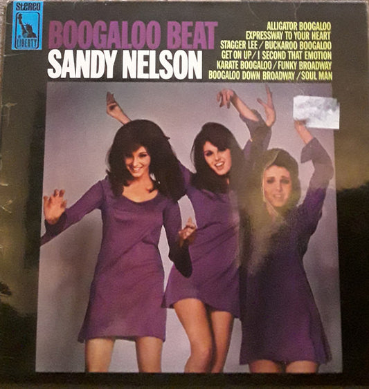 Image of Front Cover of LP - VG/VG - SANDY NELSON, Boogaloo Beat (Liberty; LBS83110E, UK 1968, Laminated Sleeve, Stereo), ,  - 0626251E