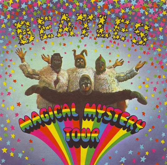 Image of Front Cover of 4225233E: 2x7" EP - THE BEATLES, Magical Mystery Tour (Odeon Green; SMO 39501/2, Germany 1967, Book, Blue Lyrics, Stereo) Strong VG Throughout  VG/VG