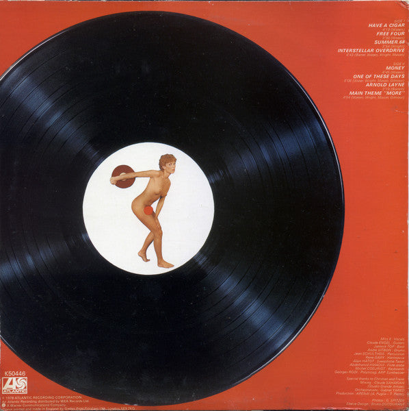 Image of Back Cover of LP - VG/VG+ - ROSEBUD, Discoballs A Tribute To Pink Floyd (Atlantic Orange & Green; K50446, UK 1978, featuring members of Magma and Arpadys), ,  - 2526235E
