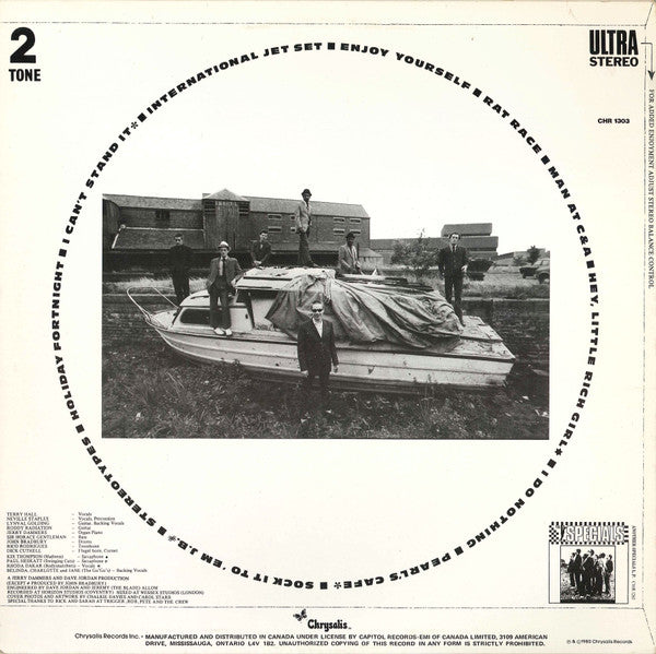 Image of Back Cover of LP - VG+/VG+ - THE SPECIALS, More Specials (Chrysalis; CHR 1303, Canada 1980, Different Sleeve, Inner), ,  - 3626466E