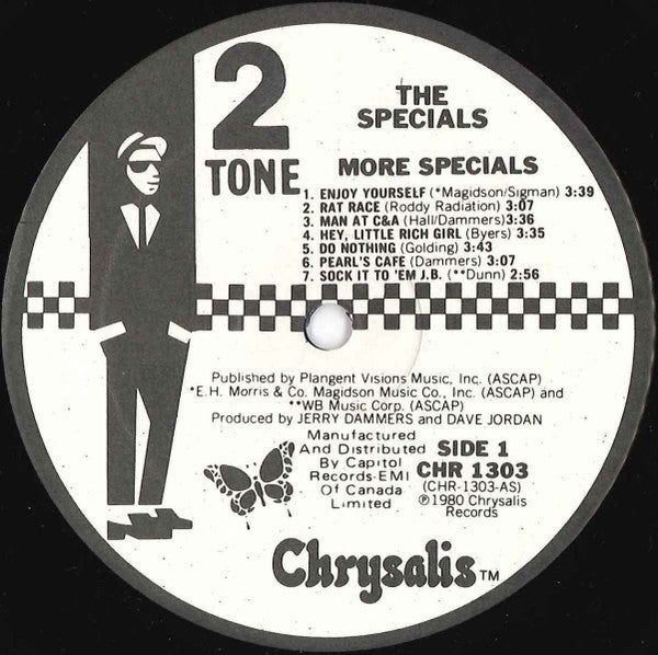 Image of Label Cover of LP - VG+/VG+ - THE SPECIALS, More Specials (Chrysalis; CHR 1303, Canada 1980, Different Sleeve, Inner), ,  - 3626466E