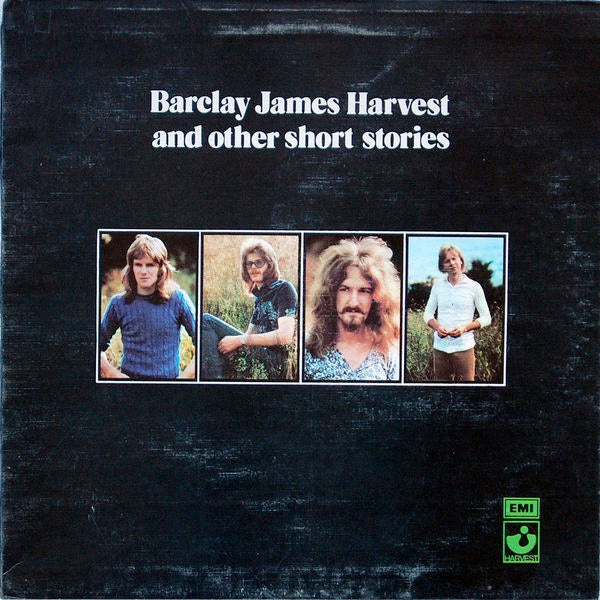 Image of Front Cover of 2714384C: LP - BARCLAY JAMES HARVEST, And Other Short Stories (Harvest Green, Gramophone Co On Rim, EMI Box; SHVL794, UK 1971, Gatefold, Company Inner) Light Marks only. Sleeve has a little sticker damage and some ring wear.  VG/VG