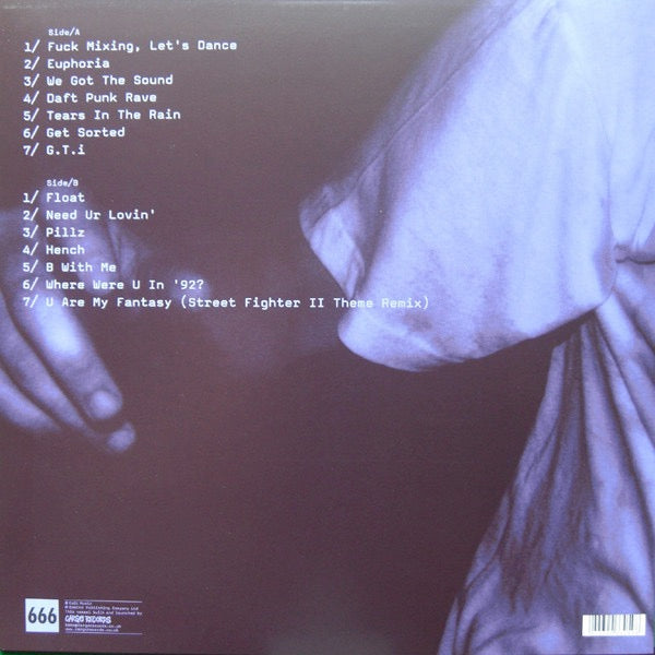 Image of Back Cover of LP - VG+/VG+ - ZOMBY, Where Were U In '92? (Cult Music; DCLXVI001LP , UK 2012, Green Title Sticker on Sleeve, Inner, Yellow Vinyl (Transparent)), green vinyl. still in shrink - opened w/ hype sticker,  - 2346377S