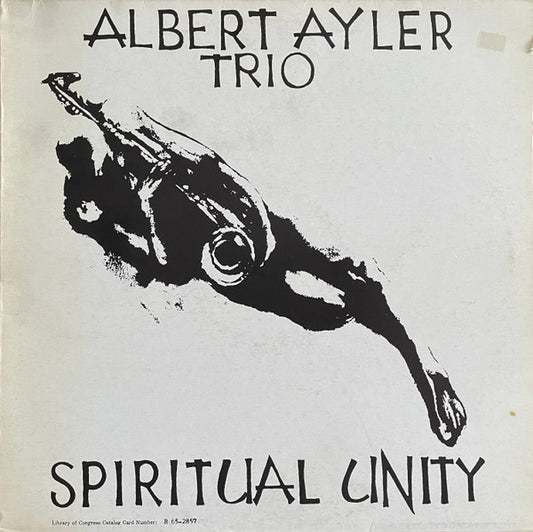 Image of Front Cover of LP - VG+/VG - ALBERT AYLER, Spiritual Unity (Base Red and White; 1002, Italy 1970s Reissue), ,  - 2626238E