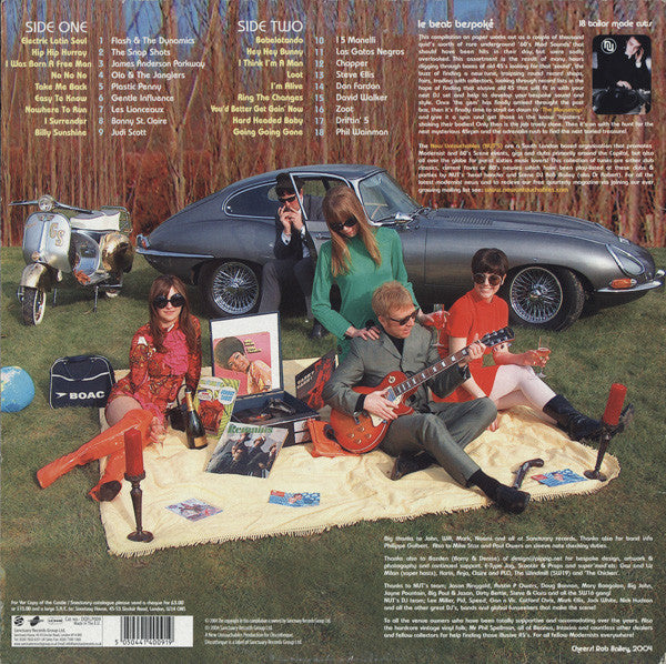 Image of Back Cover of 1624430E: LP - VARIOUS, Le Beat Bespoke Vol 1 (Sanctuary; DQFLP009, UK 2004, Inner)   VG+/VG