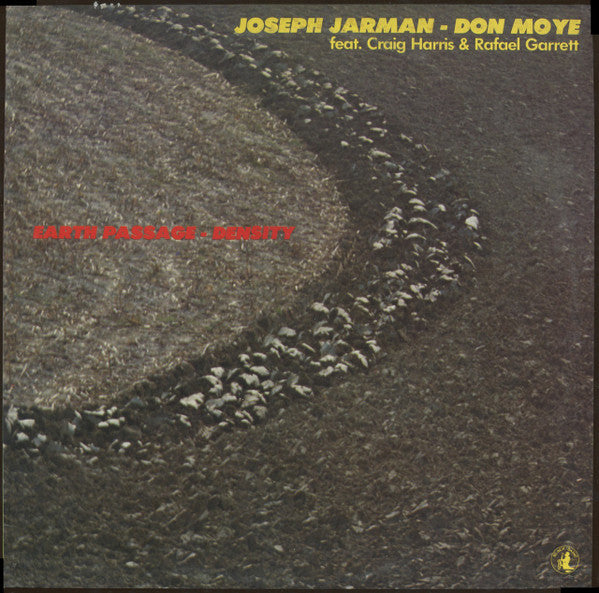 Image of Front Cover of LP - VG/VG+ - JOSEPH JARMAN AND DON MOYE FEAT. CRAIG HARRIS & RAFAEL GARRETT, Earth Passage - Density (Black Saint; BSR 0052, Italy 1981), Small patch of sticker damage to sleeve + corner cut. Disc is clean!,  - 4016537C