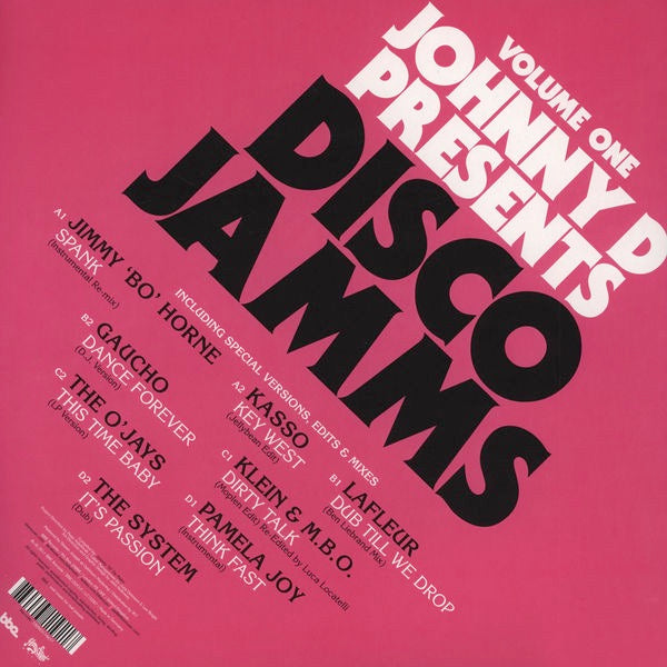 Image of Back Cover of 4314257C: 2x12" - VARIOUS, Johnny D Presents Disco Jamms Vol. 1 (BBE; BBE192CLP, UK 2011, Gatefold) Light marks to vinyl.  VG/G+