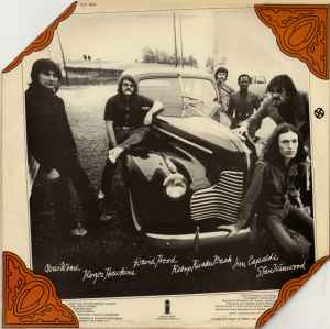 Image of Back Cover of LP - VG/VG - TRAFFIC, Shoot Out at the Fantasy Factory (Island Pink Rim; ILPS9224, UK 1973, Laminated Die Cut Sleeve, Die Cut Inner, a1/b1 Matrix), A few light marks, Printed inner very tatty, Decent sleeve,  - 3816276C