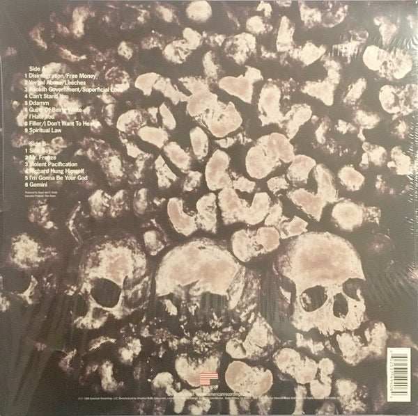 Image of Back Cover of 1854327S: LP - SLAYER, Undisputed Attitude (Back To Black; 0600753461426, UK 2013 Reissue, 2 Inserts, 180 Gram Vinyl)   NEW/NEW