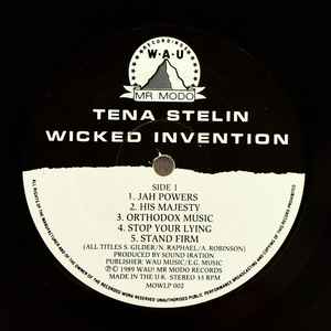 Image of Label Cover of LP - VG+/VG - TENA STELIN, Wicked Invention (W.A.U.; MOWLP002, UK 1999), Light marks only, plays fine.,  - 2616376C
