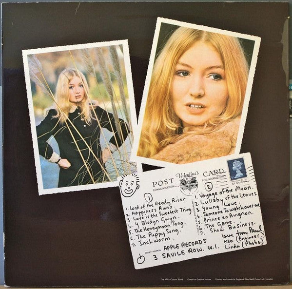 Image of Back Cover of LP - VG/VG+ - MARY HOPKIN, Post Card (Apple; SAPCOR5, UK 1969, Stereo), ,  - 1726398E