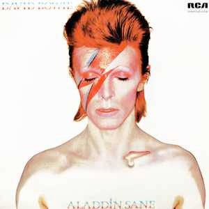 Image of Front Cover of LP - VG/VG+ - DAVID BOWIE, Aladdin Sane (RCA International Green; INTS 5067, UK 1981 Reissue, Single Sleeve, Bilbo Run Out), ,  - 3916355C