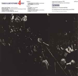 Image of Back Cover of LP - G+/VG - THEO LOEVENDIE, Theo Loevendie 4Tet (Universe Productions; UP 1-27, Netherlands 1974), ,  - 1746033S