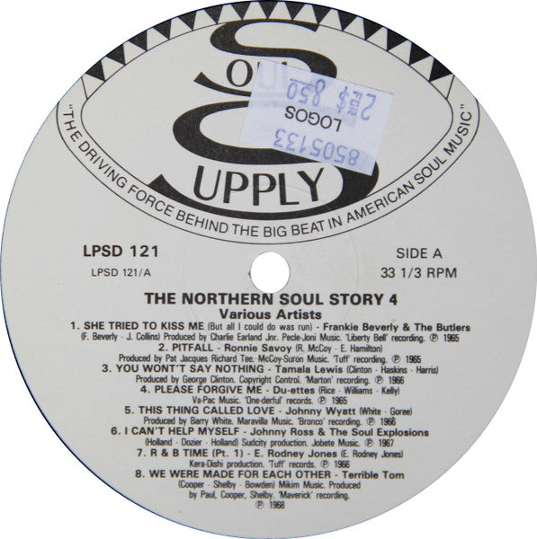 Image of Label Cover of 2xLP - G+/VG - VARIOUS, The Northern Soul Story 4 (Soul Supply; LPSD 121, UK 1987), ,  - 4725063E