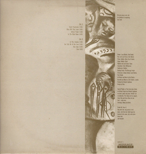 Image of Back Cover of 4714500C: LP - THE MESSAGE PEOPLE, African People (Message; MPLP 1, UK 1991)   VG+/VG+