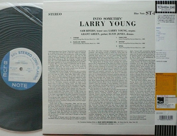Image of Back Cover of LP - VG+/VG - LARRY YOUNG, Into Somethin' (Blue Note; BLP 84187, Japan 1993 Reissue, Insert, With Obi), A few very light hairlines. ,  - 3126196E