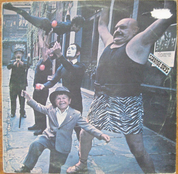 Image of Front Cover of LP - VG/VG - THE DOORS, Strange Days (Elektra Butterfly, w Logo on Rim; K42016, UK 1976 Reissue, Non-Laminated Sleeve), Strong VG - a few hairlines, edge wear,  - 2546009S