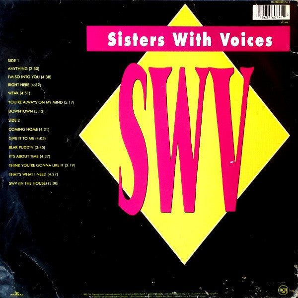 SWV, It's About Time (RCA; 07863 66074 1, UK 1992, Picture Sleeve