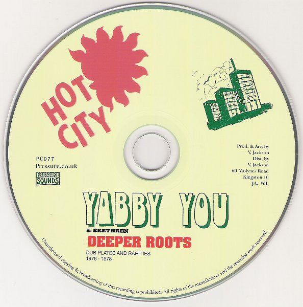 Image of Label Cover of 5134213E: 2xCD - YABBY YOU & BRETHREN, Deeper Roots Dub Plates And Rarities 1976-1978 (Pressure Sounds; PSLP70, UK 2012, Card Slipcase with Jewel Case inside)   VG+/VG