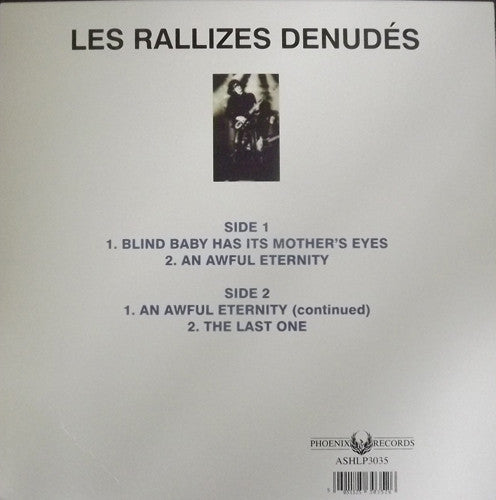 Image of Back Cover of LP - VG+/VG+ - LES RALLIZES DENUDES, Blind Baby Has Its Mother's Eyes (Phoenix Records; ASHLP3035, UK 2010 Reissue, 180 Gram Vinyl), Corner Bump,  - 3646227S