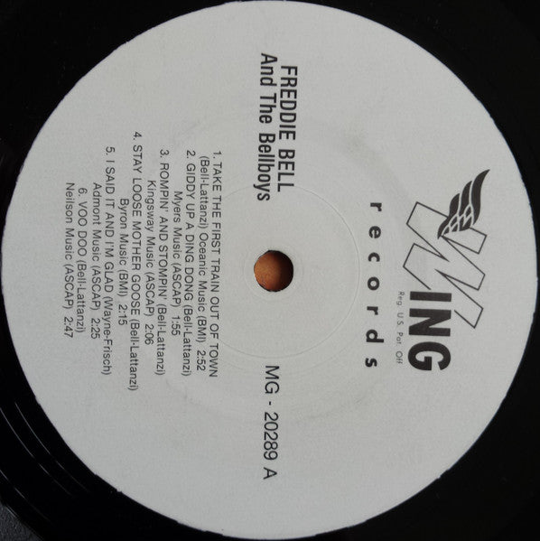 Image of Label Cover of LP - VG+/VG - FREDDIE BELL AND THE BELLBOYS, Rock And Roll...All Flavors (Wing Black and White Label; MG 20289, US 1970s Reissue), ,  - 1325423E