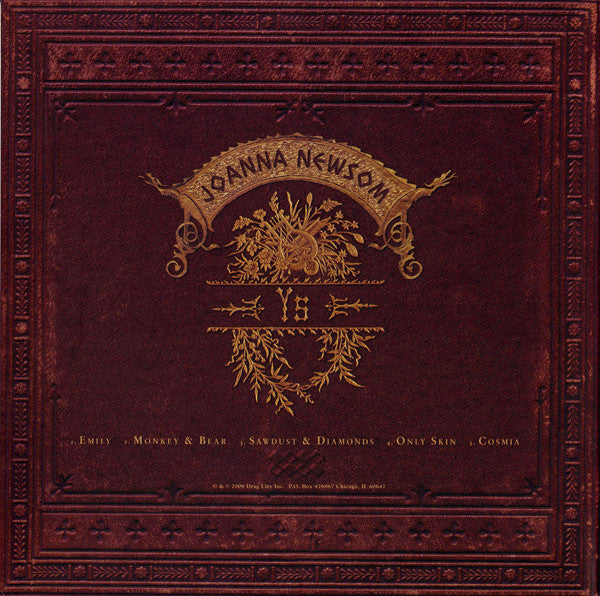 Image of Back Cover of 2xLP - VG+/VG+ - JOANNA NEWSOM, Ys (Drag City; DC303, US 2006, Gatefold, Glued in Stapled Booklet), Strong VG+, Booklet Slightly Loose,  - 2126334E