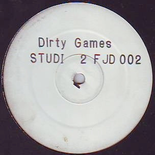 Image of Front Cover of 12" - /G+ - STUDIO 2, Dirty Games / Who Jah Bless? (Not On Label ; FJD 002, UK 1995, Stamped White Label), Lots of light marks and hairlines. Black marker on label., Two tunes originally released in 1993 on separate 12" vinyl but repressed in 1995 onto one 12" - 1916014C