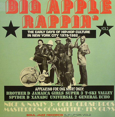 Image of Front Cover of 2xLP - VG/G+ - VARIOUS, Big Apple Rappin' Vol. 2 (Soul Jazz Records; SJR LP125 VOL2 , UK 2006, 2 Inners), Light marks from card inners.,  - 3516398C