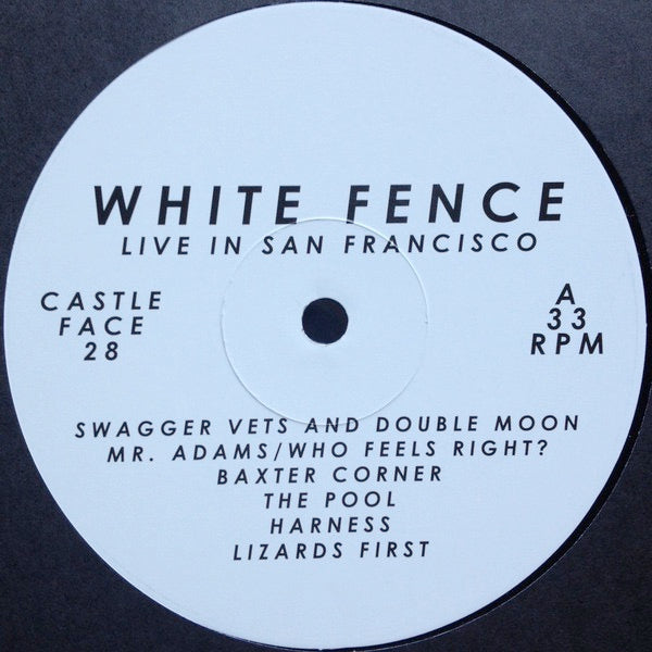 Image of Label of 1014450C: LP - WHITE FENCE, Live In San Francisco (Castle Face Records; CF-028, US 2013, Black Inner, Download Code)   NEW/NEW