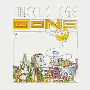 Image of Front Cover of LP - VG/VG - GONG, Angel's Egg (Virgin Coloured Drawing; V2007, UK 1974 Reissue, Gatefold, No Booklet), Name Written On Front Sleeve,  - 2146249S